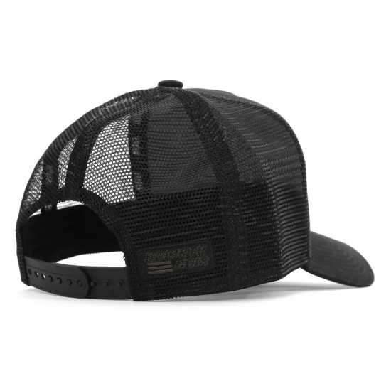 Societe Noir Men's Box Mesh Trucker Cap Black 