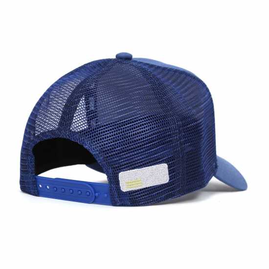Societe Noir Men's Box Mesh Trucker Cap Blue 