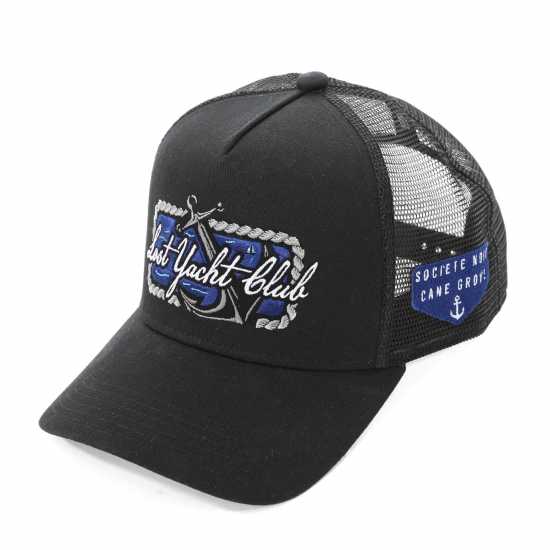 Societe Noir Men's Yacht Club Trucker Cap Blue/Black 
