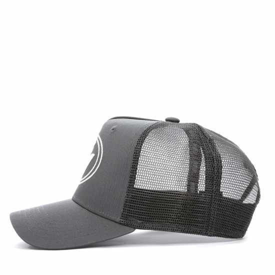 Societe Noir Men's Mesh Trucker Cap White/Grey 