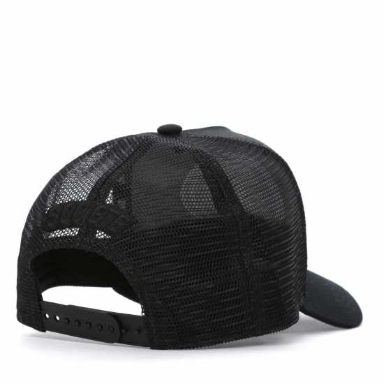 Societe Noir Men's Mesh Trucker Cap White/Black 