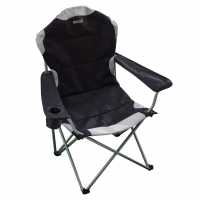 Regatta Kruza Padded Folding Chair Black/Sealgr Лагерни маси и столове
