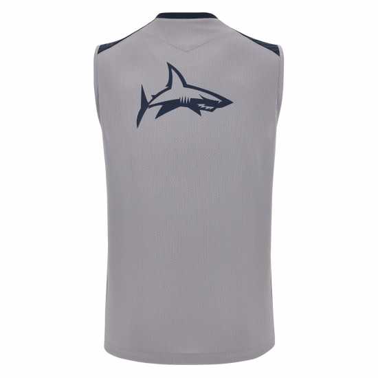 Macron Sale Sharks Rugby Training Singlet  Mens Rugby Clothing