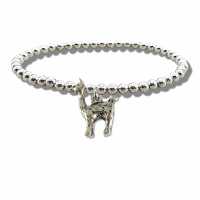 Llama Silver Beaded Bracelet Np-Sblla  Бижутерия