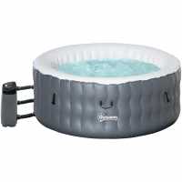 Outsunny Round Inflatable Hot Tub 4-6 Person