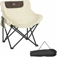 Стол За Къмпинг Outsunny Lightweight Camping Chair Cream Лагерни маси и столове