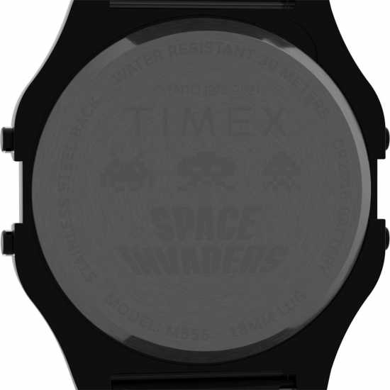 Timex 80 Space Invaders Black Watch Tw2V30200  Бижутерия