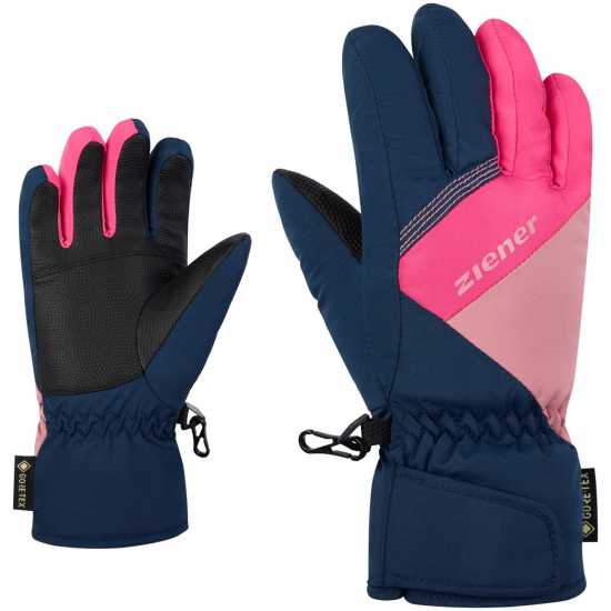 Ziener Ski Gloves Blue/Pink 