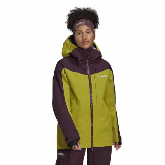 Adidas Дамско Яке Terrex 3L Post-Consumer Nylon Snow Jacket Womens Pulse Olive Дамски грейки