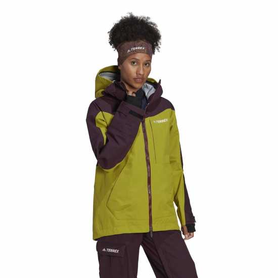 Adidas Дамско Яке Terrex 3L Post-Consumer Nylon Snow Jacket Womens Pulse Olive Дамски грейки