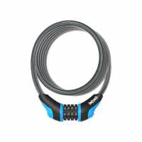 Neon Combo Coil Cable Locks Blue Колоездачни аксесоари