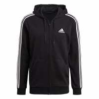 Adidas Essentials French Terry 3-Stripes Full-Zip Hoodie  