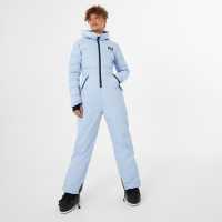 Jack Wills Quilted All In One Ski Suit Womens Blue Дамски грейки