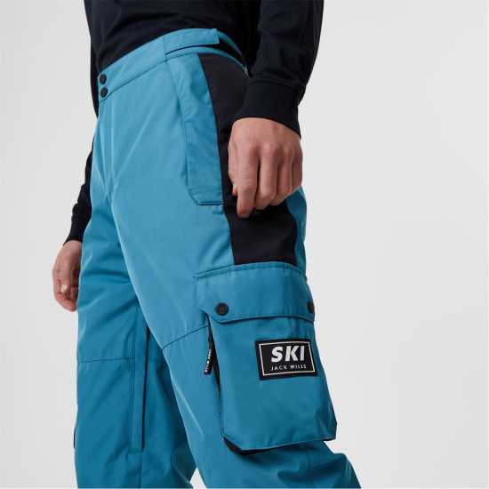 Мъжки Ски Панталон Jack Wills Relaxed Fit Ski Pants Mens Teal Ски