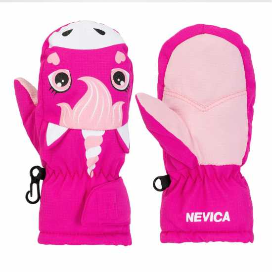 Nevica Animal Mitts Infants Pink Ски