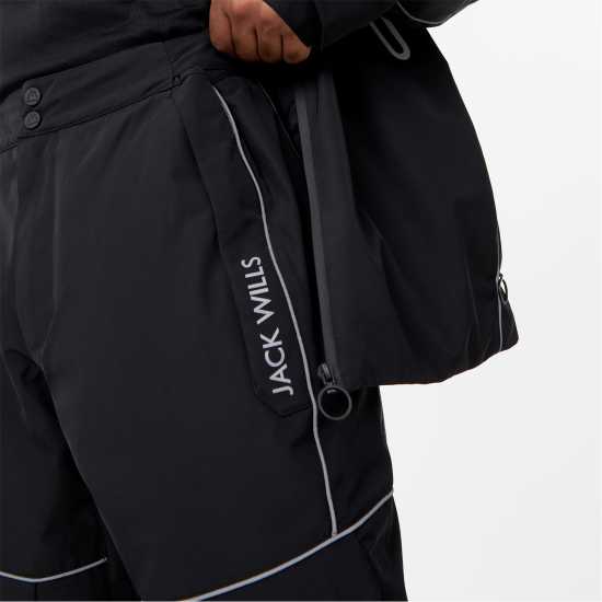 Piped Snow Trousers Black Ски