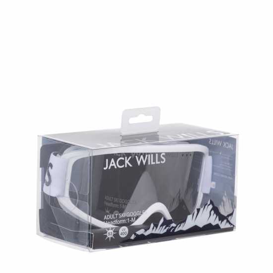 Ски Очила Маска Jack Wills Over Glasses Compatible Anti-Fog Uv Protection Ski Goggles Бяло Ски Очила Маска Jack Wills Over Glasses Compatible Anti-Fog Uv Protection Ski Goggles Бяло