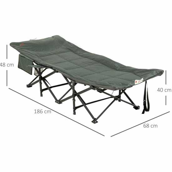 Outsunny Foldable Padded Camping Bed