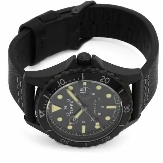 Timex Mens  Navy Automatic Chronograph Black Watch  Бижутерия