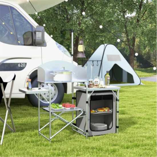Outsunny Multi-Feature Folding Camping Kitchen