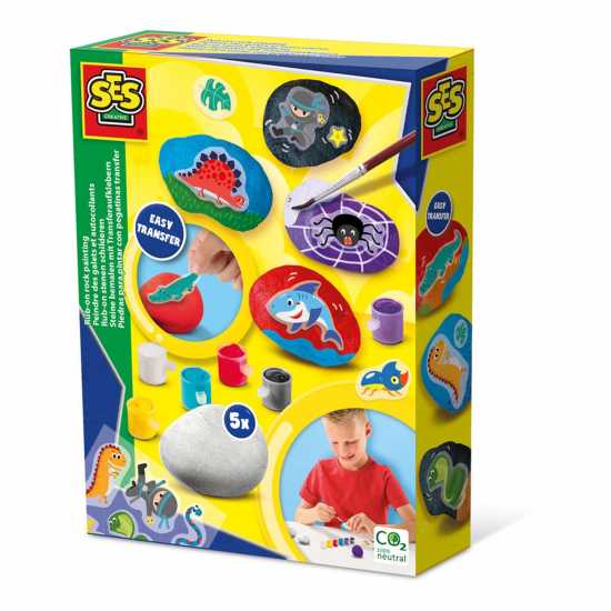 Ses Creative Rub-On Rock Painting, 5 Years And Abo  Подаръци и играчки