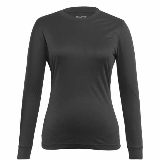 Campri Дамска Термо Блуза Thermal Top Ladies Grey Дамски долни дрехи