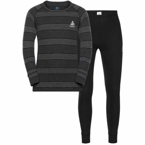 Odlo Warm Set Juniors Black/Grey 