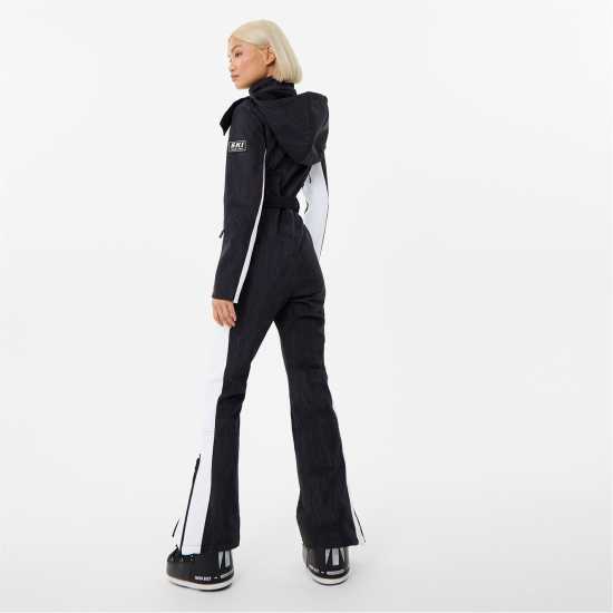 Jack Wills Stripe Ski Suit Black Print Дамски грейки