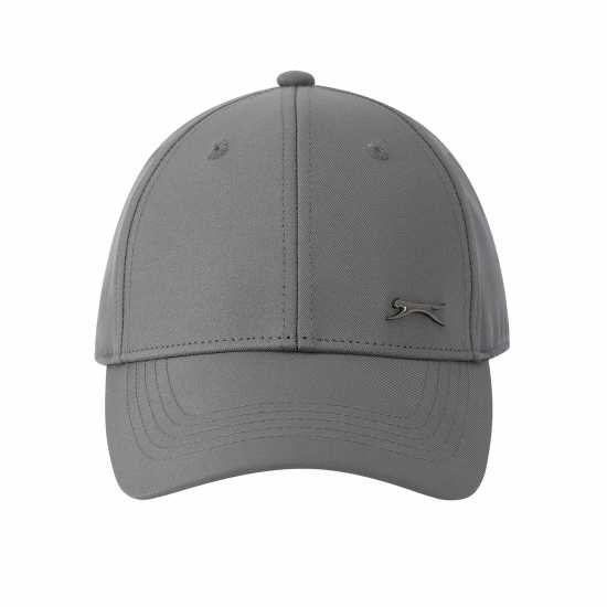 Slazenger Metallic Badge Baseball Cap  Juniors Grey 