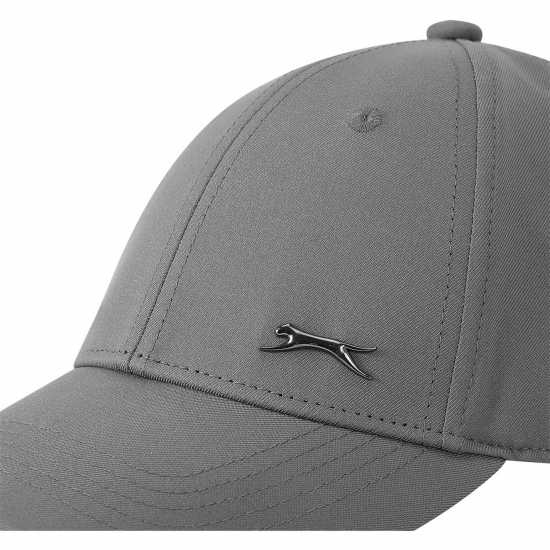 Slazenger Metallic Badge Baseball Cap  Juniors Grey 