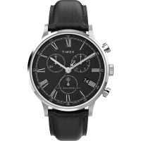 Timex Ръчен Часовник С Хронограф Waterbury Black Chrono Chronograph Watch  Бижутерия