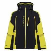 Spyder Мъжко Ски Яке Leader Ski Jacket Mens Black/Yellow Мъжки грейки