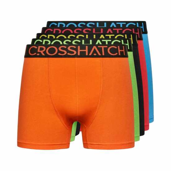 Crosshatch 5 Pack Of Highlighter Boxers  