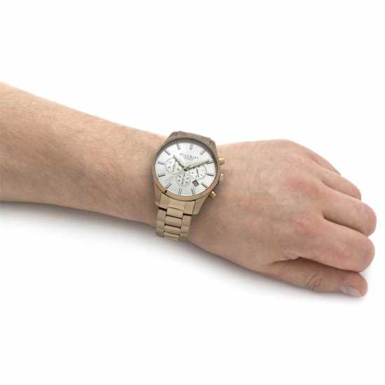 Accurist Mens  Khaki Stainless Steel Bracelet Watch