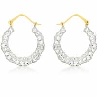 9Ct Gold Mini Crystalique Hoops