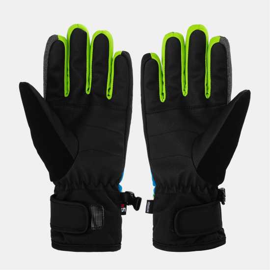 Nevica Meribel Ski Glove Juniors Black/Blue Nevica Meribel Ski Glove Juniors Black/Blue