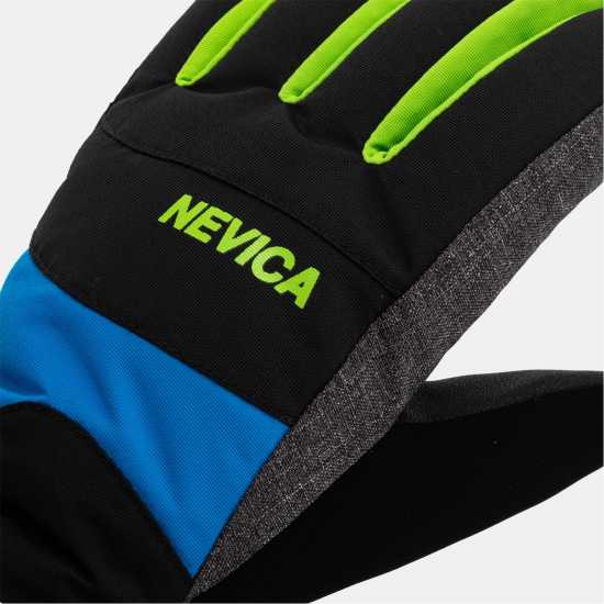 Nevica Meribel Ski Glove Juniors Black/Blue Nevica Meribel Ski Glove Juniors Black/Blue