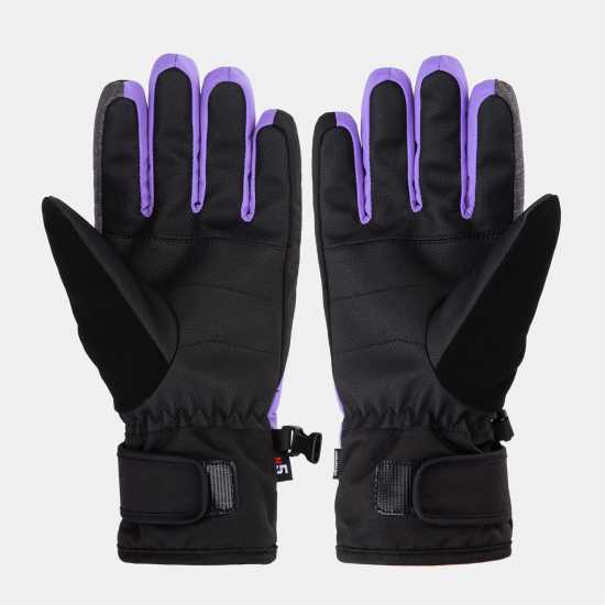 Nevica Meribel Ski Glove Juniors Black/Pink 