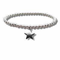 Star Silver Beaded Bracelet Np-Sbstar