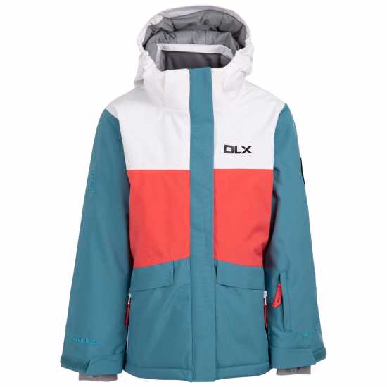 Яке За Ски Dlx Kids' Eliza Ski Jacket Бурята синьо Яке За Ски Dlx Kids' Eliza Ski Jacket Бурята синьо