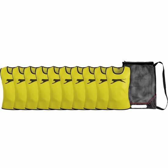 Slazenger Bibs & Storage Bag Pack Yellow Футболни аксесоари