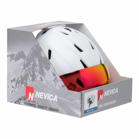 Nevica Vail Visor Ski Helmet Adults White Nevica Vail Visor Ski Helmet Adults White
