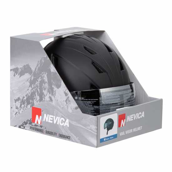 Nevica Vail Visor Ski Helmet Adults Black 