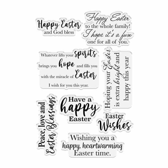 Easter Blessings - 6In X 4In Clear Acrylic Stamp