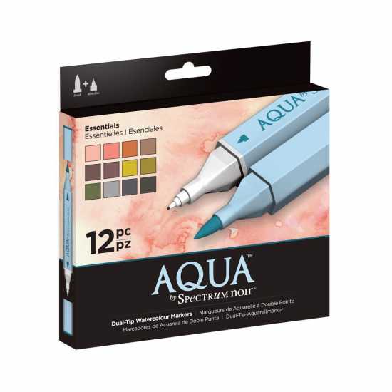 Aqua By Spectrum Noir 12 Pen Set - Essentials