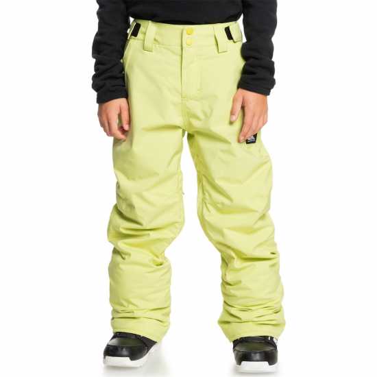 Quiksilver Estate Ski Trousers Juniors Лайм Детско ски облекло