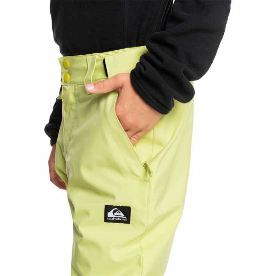 Quiksilver Estate Ski Trousers Juniors Лайм Детско ски облекло