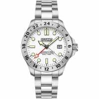Depth Charge Depth Charge Stainless Steel White Dial Dive Watch  Бижутерия