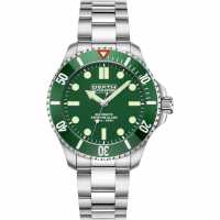 Depth Charge Stainless Steel Green Dial Dive Watch  Бижутерия