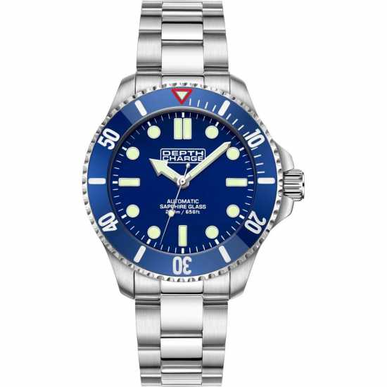 Depth Charge Depth Charge Stainless Steel Blue Dial Dive Watch  Бижутерия